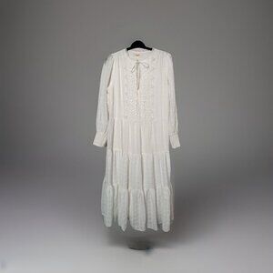 Just Me Size S Boho Crochet Embroidered Maxi